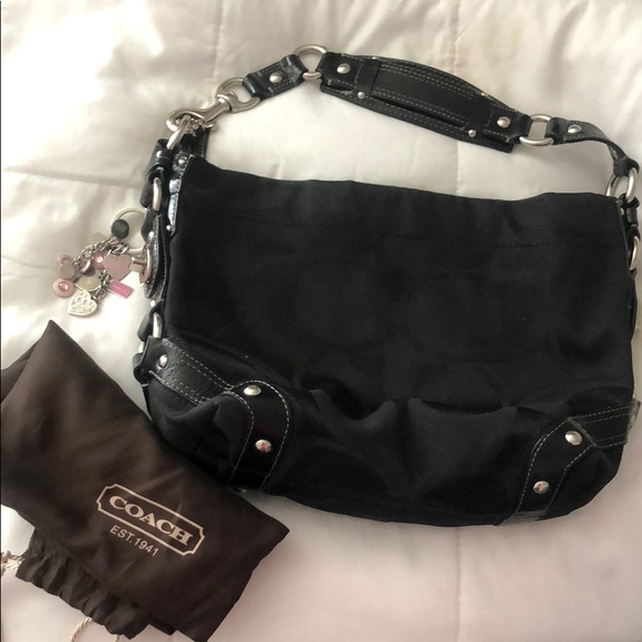 Black Coach Purse - Picture 1 of 5